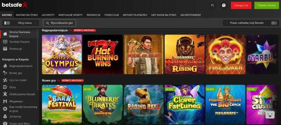 Betsafe Casino Games