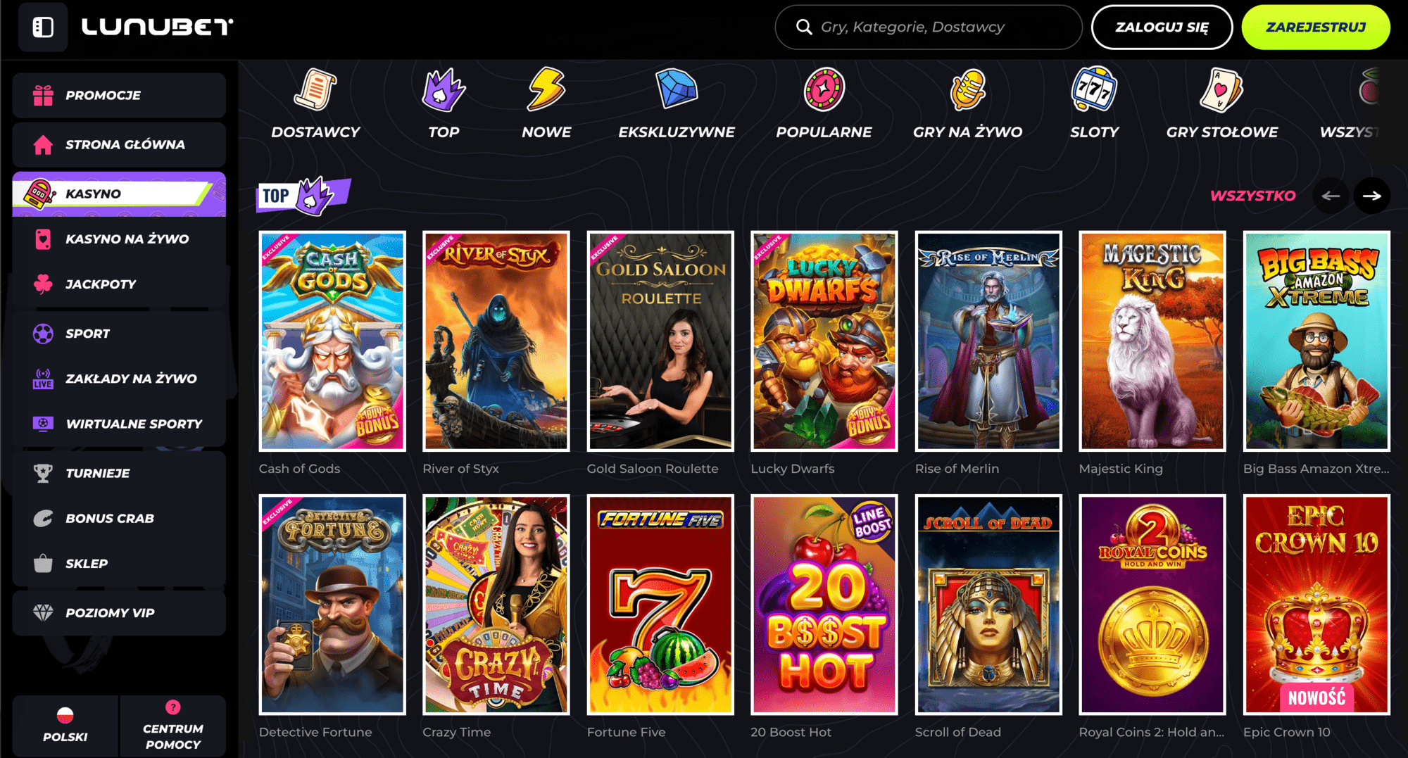 Lunubet Casino slot machines