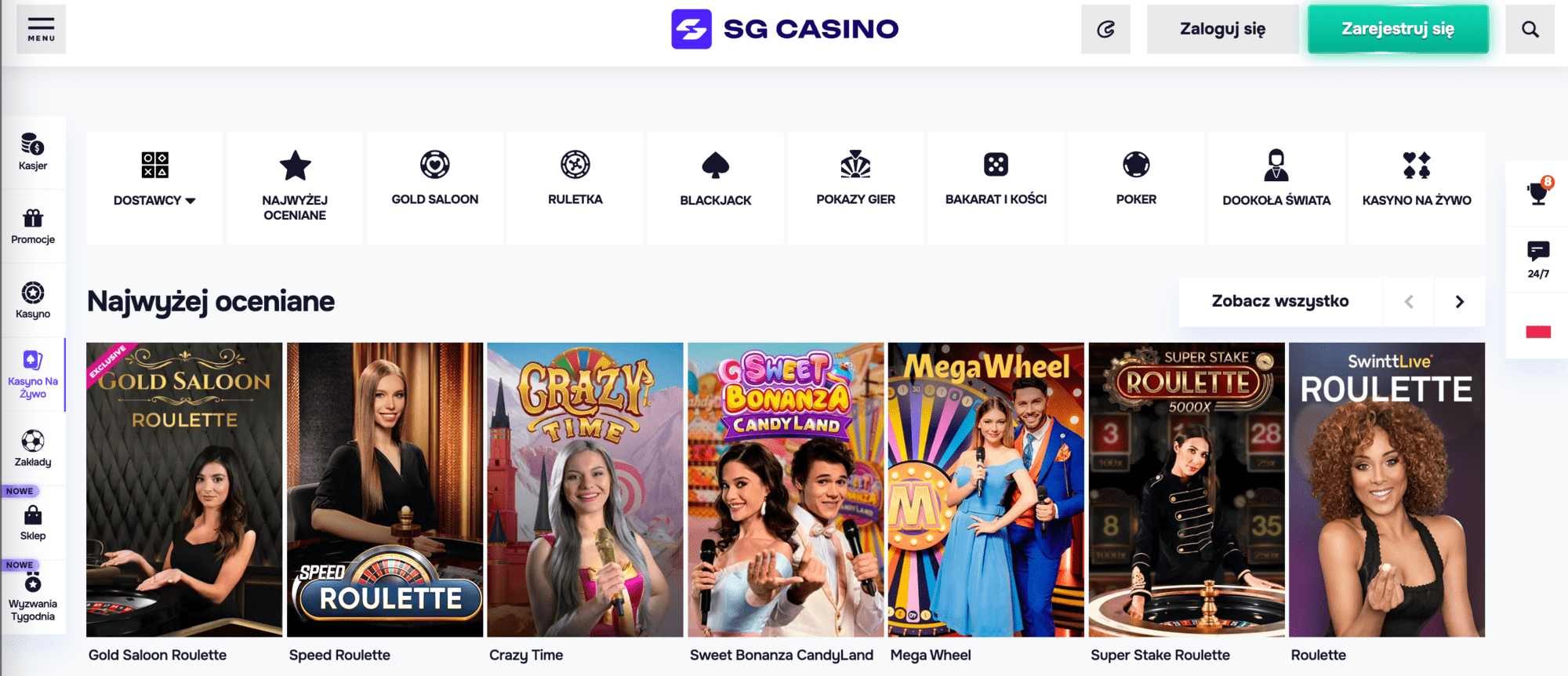 SG Casino live casino